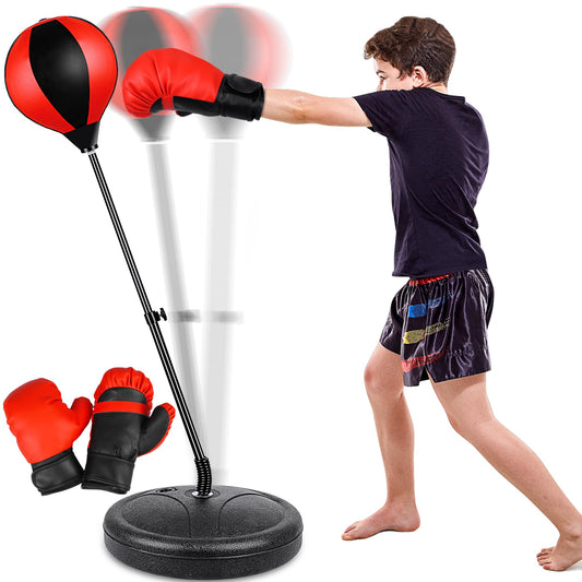 Height Adjustable Punching Bag Set