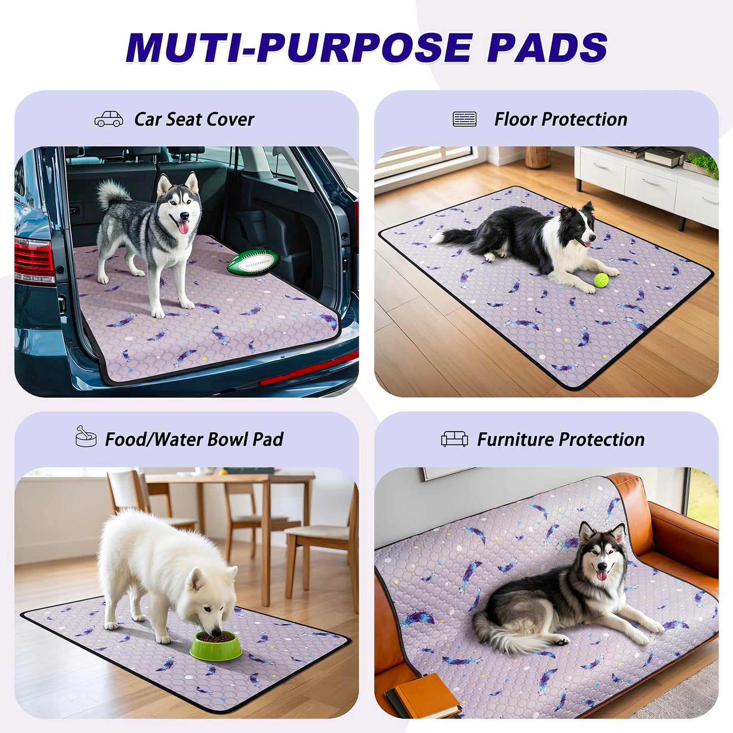 WanpeeGoo Washable Pee Pads for Dogs