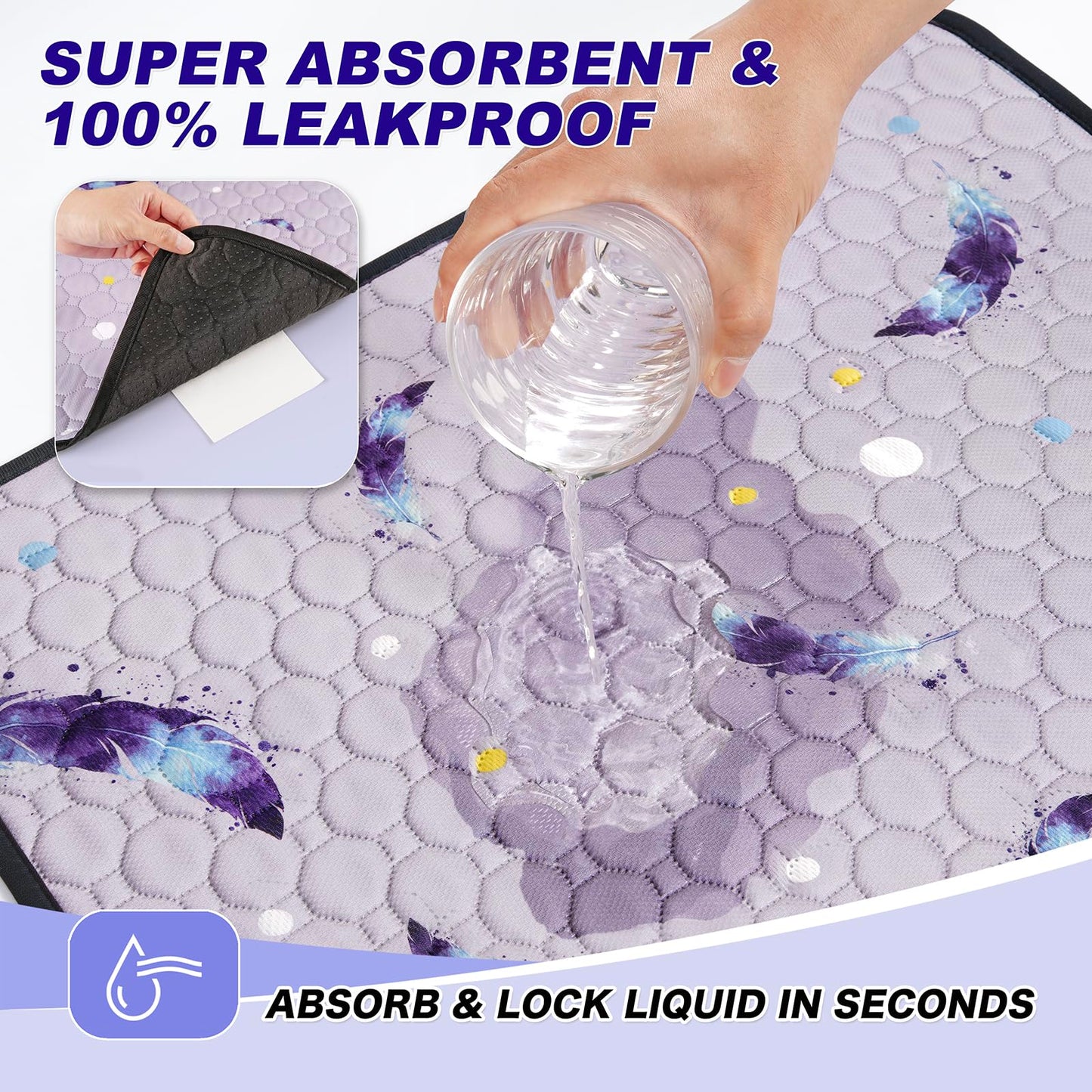 WanpeeGoo Washable Pee Pads for Dogs